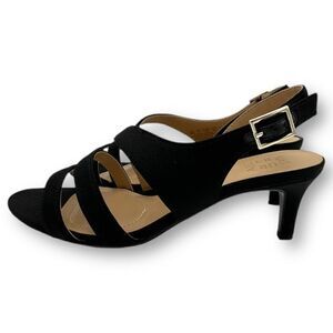 Naturalizer Womens Taimi Dress Strappy Slingback Sandals Black Size 8W